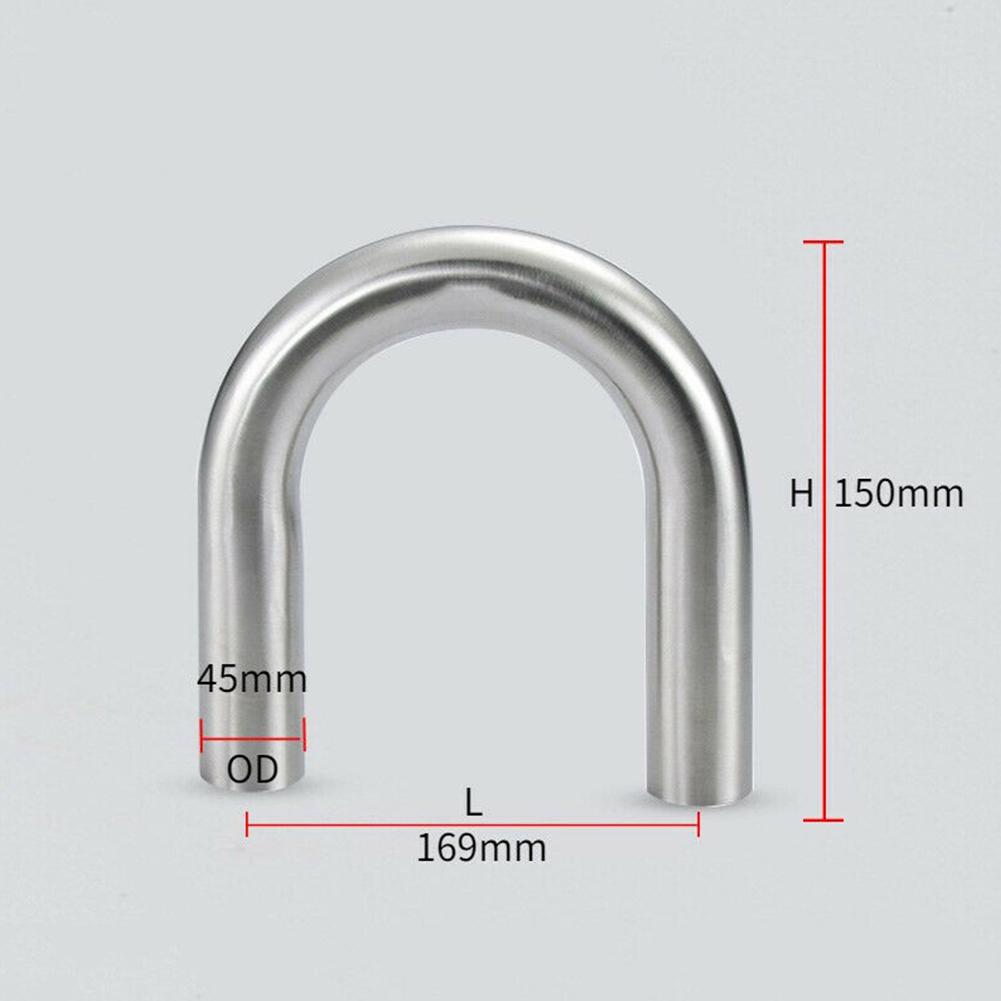 Coude D’échappement 180° En Acier Inoxydable 304 – Diamètre 45 Mm, épaisseur 1,5 Mm, Pour Système échappement