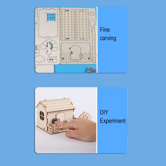 DIY Doorbell STEM Kit Wooden Circuit Science Project for Kids No-Solder Electronics Learning