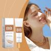 Moisturizing BB Cream - Natural Tone, Lightweight, Translucent Base, Repairing Liquid Foundation.