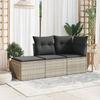 VidaXL Garden Stool Cushion, Seat with Cover, Outdoor Patio Balcony Terrace Furniture, Light Grey 55x55x37cm 366179