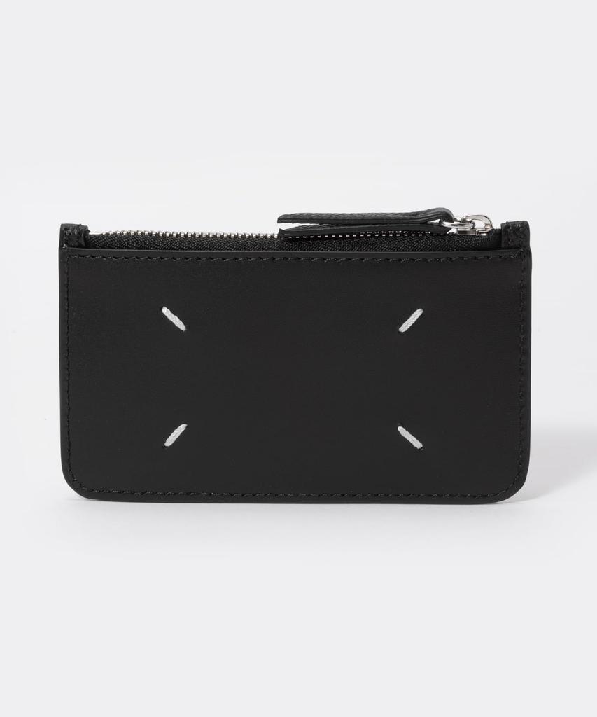 Maison Margiela Card Case SA1VX0008-P4745 Black Leather Free Size [Used]