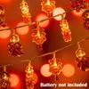1pcs 2M 10 Light Spring Festival LanternLED Camping Pattern String Atmosphere Light For Outdoor Camping Home Garden Yard Decor