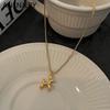 Stainless Steel Cute Balloon Puppy Pendant Sweater Necklace Men Ladies Necklace Party Jewelry Gift