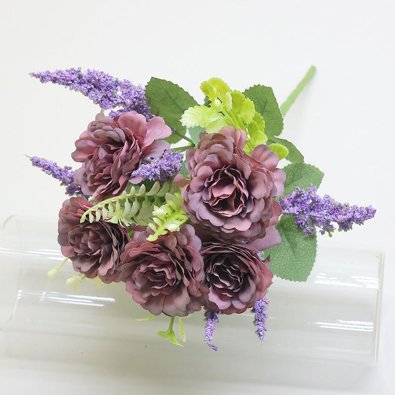Artificial Peony Bouquet Home Decor Living Room Table Centerpiece Silk Flower Arrangement In Multiple Colors
