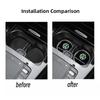 W149-2PCS VW Series Car Cup Holder Mat 7cm Leather Water Coaster for Volkswagen GTI R Line Polo Golf Passat Tiguan Arteon Caddy Jetta