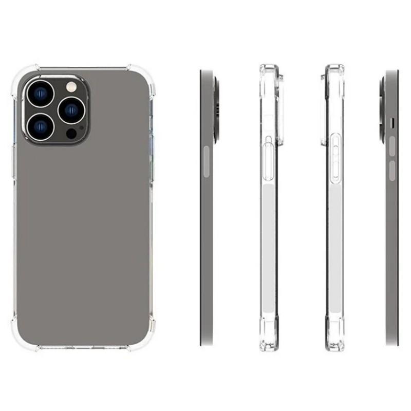 For iPhone 12 Pro Max 6.7 Inch Back Cover WANLONFENG TM Series 2.0mm Clear TPU Phone Case (Big Lens Hole)