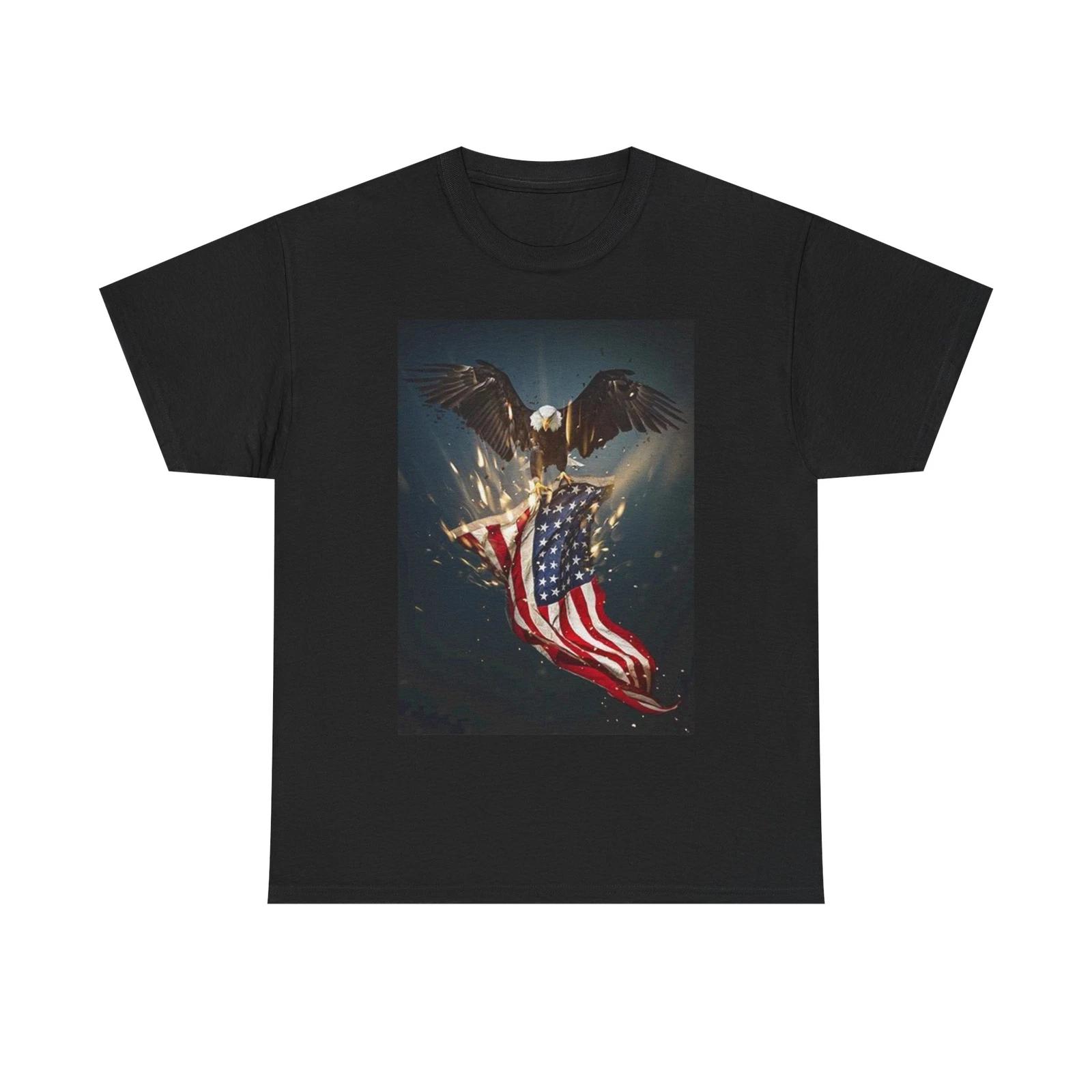 Men s and Women s T-shirts American flag XL