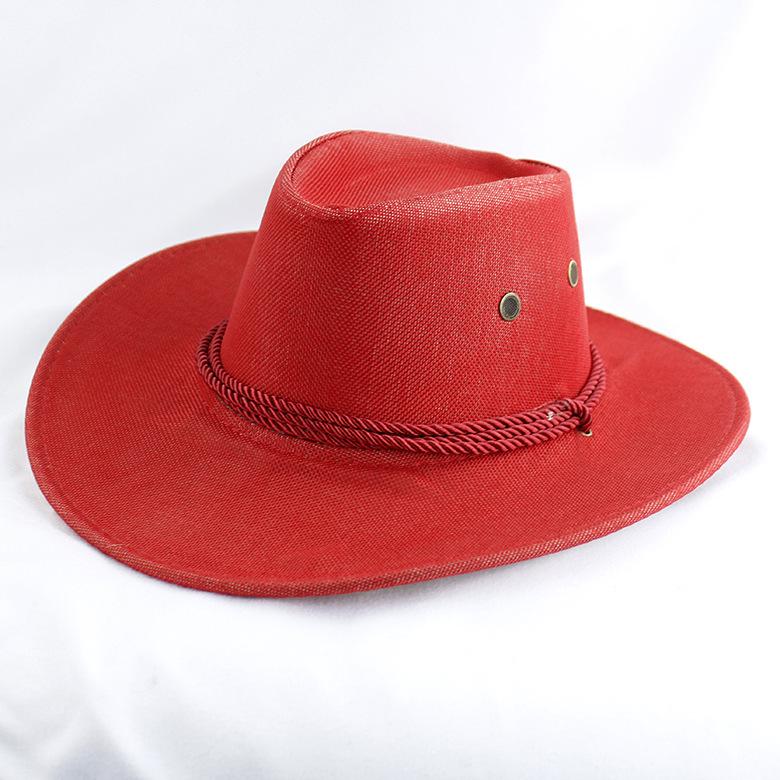 Men's Imitation Suede Western Cowboy Hat for Outdoor Camping & Hiking
