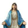 Blessed Mother Virgin Mary Statue with Open Arm Religious Catholic Sculpture Hand Painted Saint Mary Figurine for Indoor Home Decor