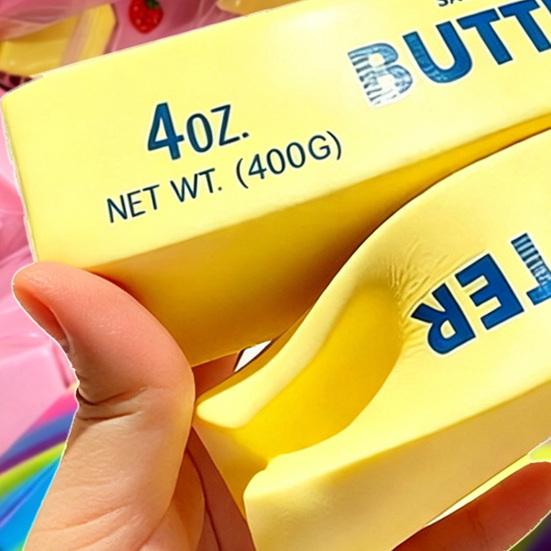 Squeeze Butter Toy Slow Rising Butter Stress Ball Soft Slow Rebound Butter Stick Squeeze Toy Portable Anxiety Relief Sensory Toy for Adults Kids