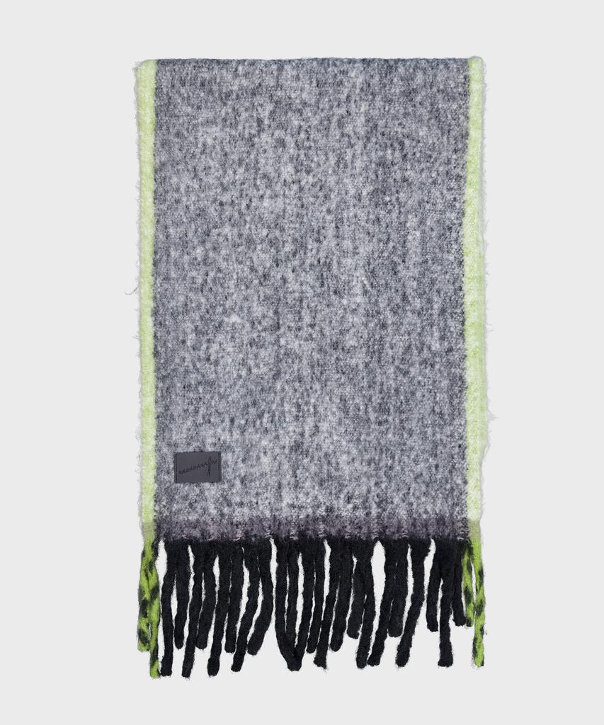 Yuupeu Fluffy Knit Scarf - Gray