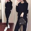 Women's Korean Style Casual Harem Pants Sports Suit - Autumn 2022 Fashion Two-Piece Set