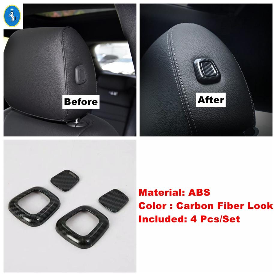 Lift Button Air AC Vent Gear Box Panel Cover Trim For Mercedes-Benz GLA 220 H247 - 2024 ABS Carbon Fiber Look Accessories