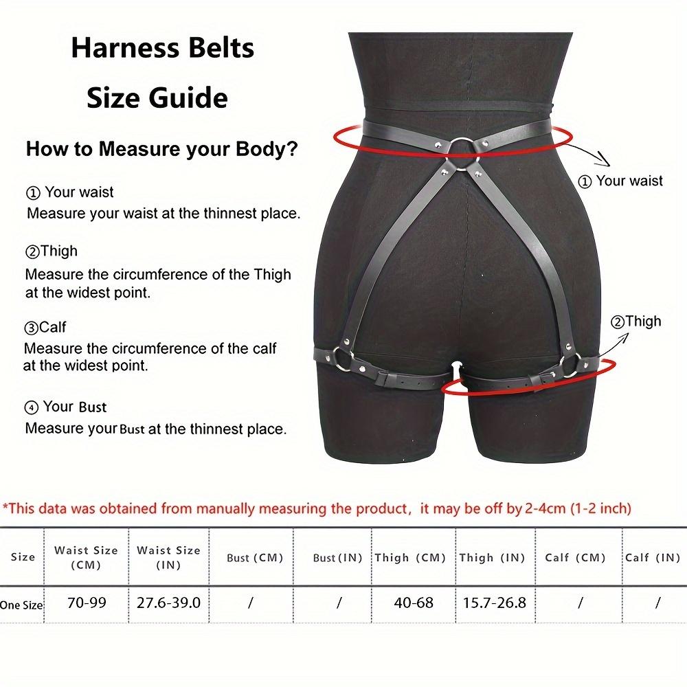 Women Sexy Garter Belt  Harness Lingerie Body Stockings Leg Harness Fetish Erotic Rave Sword Belts Goth Bodysuit