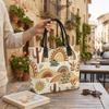 Boho Desert Print Tote Bag Large Casual Canvas Shoulder Bag for Daily Shopping Travel