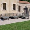 Day and Night - Day and Night Garden Furniture 9 Pieces Gray Solid Pine Wood