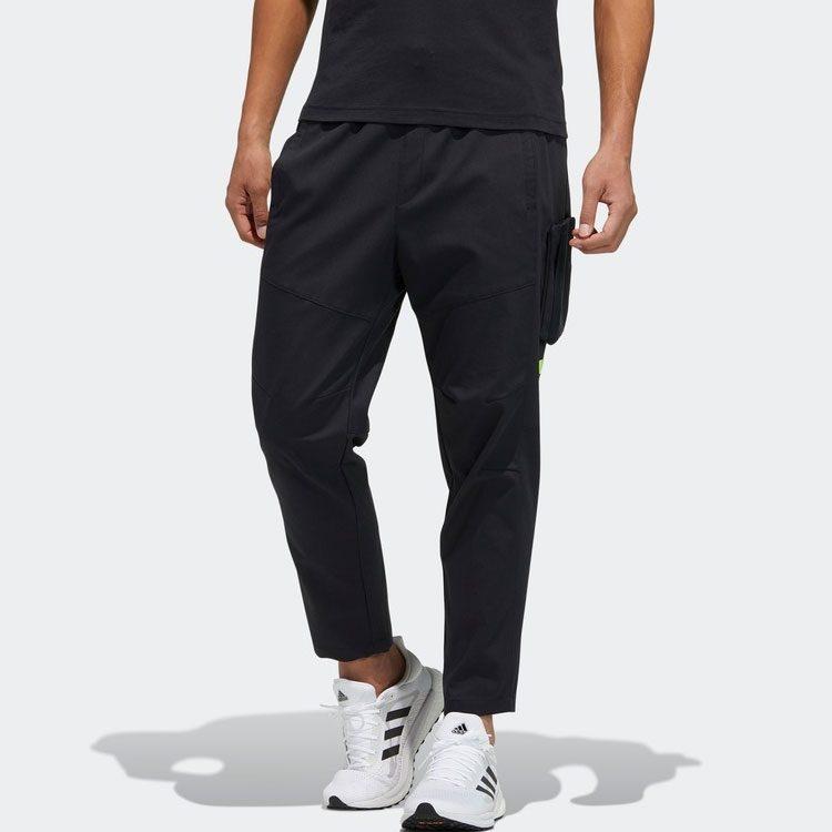 adidas Knitted Sweatpants Men's Black Moderate Slim Fit Pants GP0941