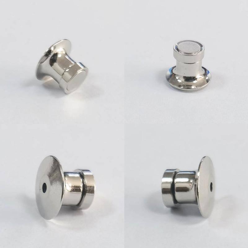 10pc Locking Pin Backs Lock Pin Keepers Clasp Magnetic Metal Pin Locks Back DIY Accessories Buckle Brooch Safety Pin Cap