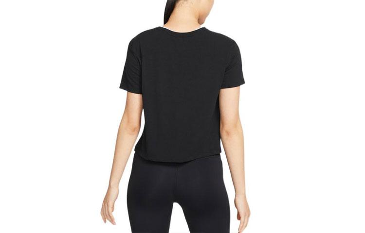 Nike T Shirts Women's Black Crew Neck Moderate DM7026-010