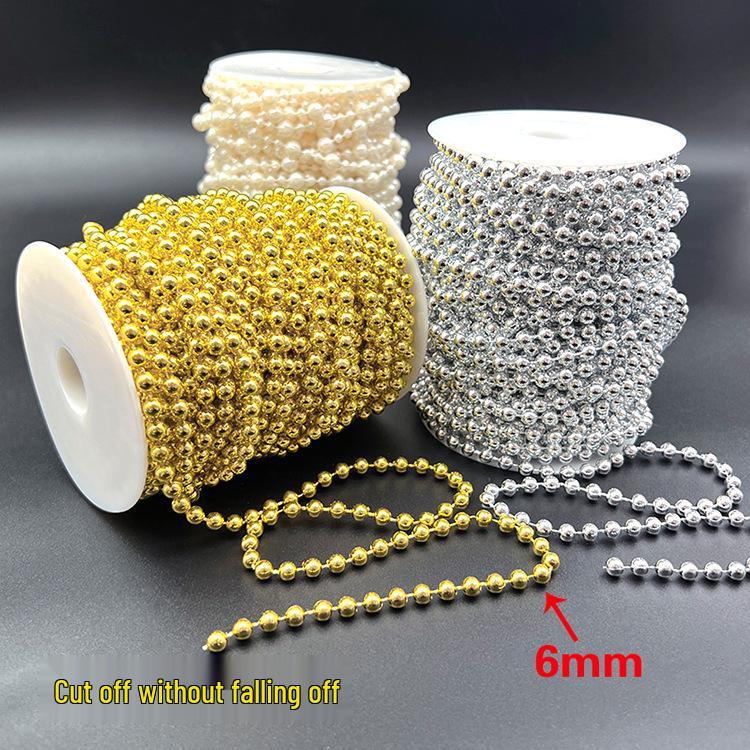 Adjustable 6-14mm Pearl Strand Chain for DIY Wedding Decor