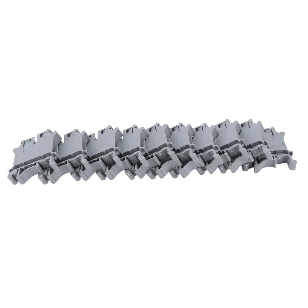 50Pcs DIN Rail Mount Terminal Screw Combination Pure Copper Terminals Block 57A 800V UK?6N