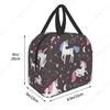 Lunch Bag Waterproof Insulated Canvas Cooler Bag Thermal Cold Food Picnic Travel Tote for Women Children
