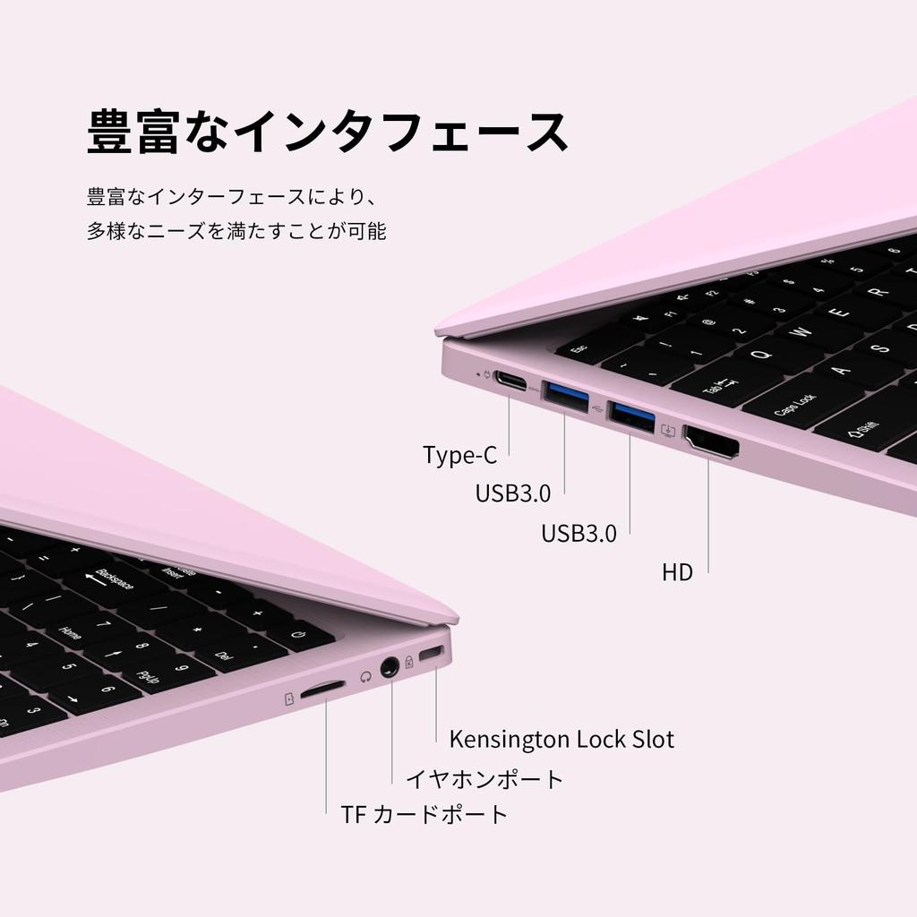 UOWAMOU Office 1920 x 1080 IPS Fingerprint Windows 11 Lightweight and Slim N5095 16GB 512GB HD USB Perfect for Online Working from and Video Cherry