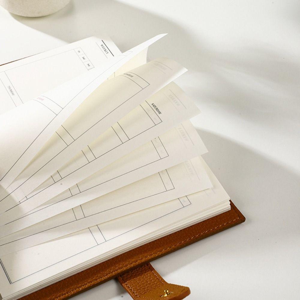 Creative Litchi Leather Portable Notebook Exquisite Paper Subject Notebook Thickened Mini Business Meeting Record Book School