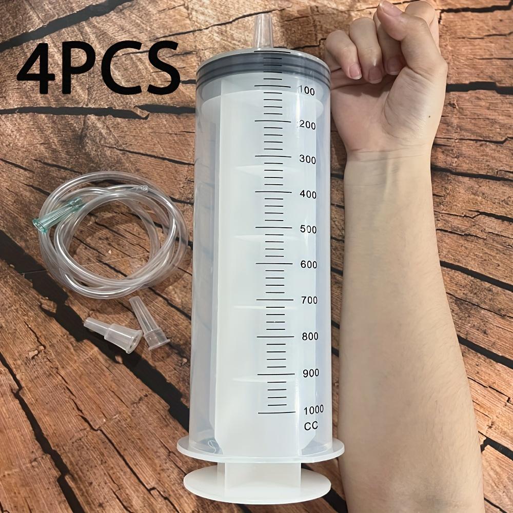 1000ml Large Syringe Set, for Scientific Laboratory, Liquid, Plant Irrigation, Ink, Aquarium Water Change, Large Animal Feeding Multi-functional