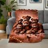 "Golden Teddy Bear Collection - Cute Plush Toys with Bow Ties"Blanket Flannel Throw Blanket for Sofa, Bed, Travel, Camping, Office, Couch, C