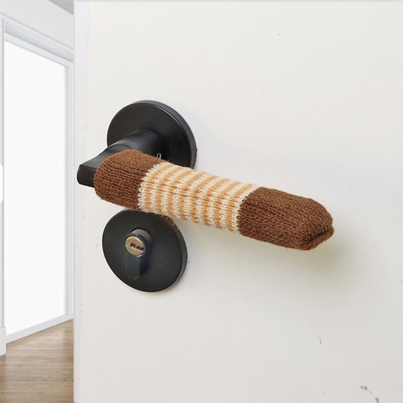 Knitted Thickened Anti-Collision Door Handle Cover for Winter
