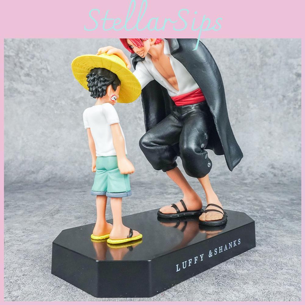 One Piece Pvc Collectible Set Featuring Luffy And Shanks For Anime Enthusiasts