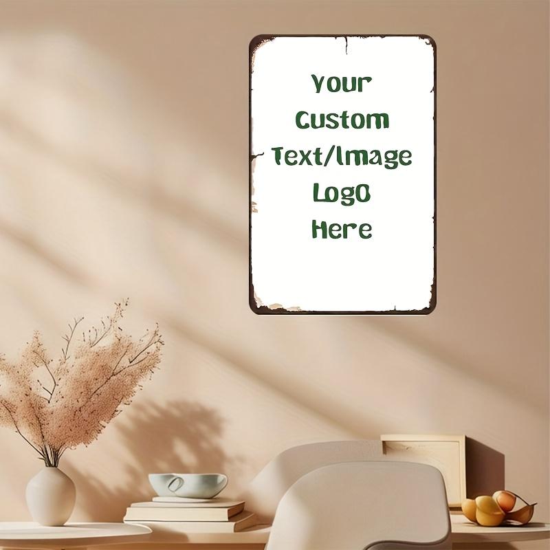 

PC Vintage Custom D Iron Tin Sign Personalized Metal Wall Art in Your Size Perfect for Bedroom Garage Pub Decor 20x30cm（7.8x11.8inch）