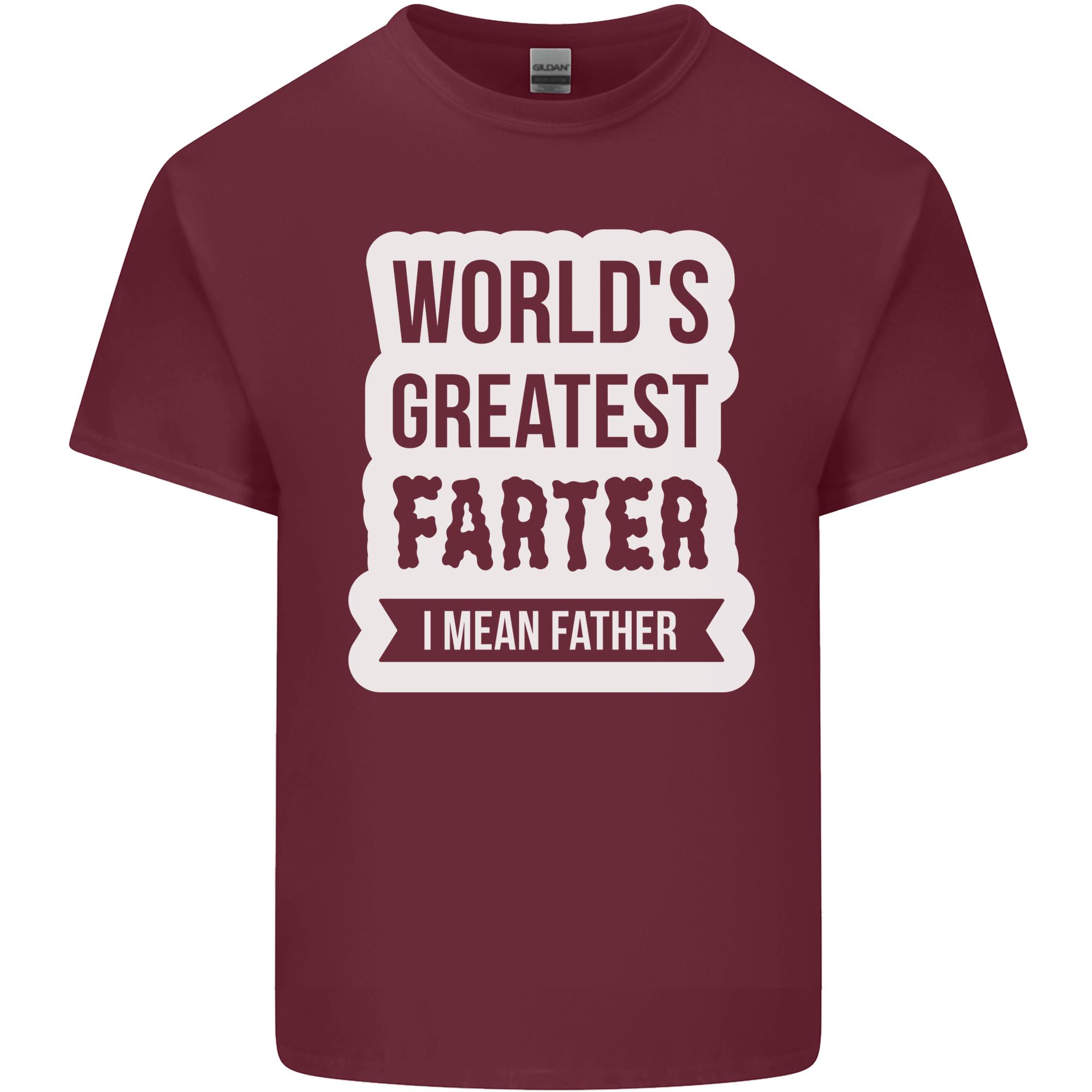 Fathers Day Farter Funny Flatulence Fart Unisexs Light Cotton TShirt S