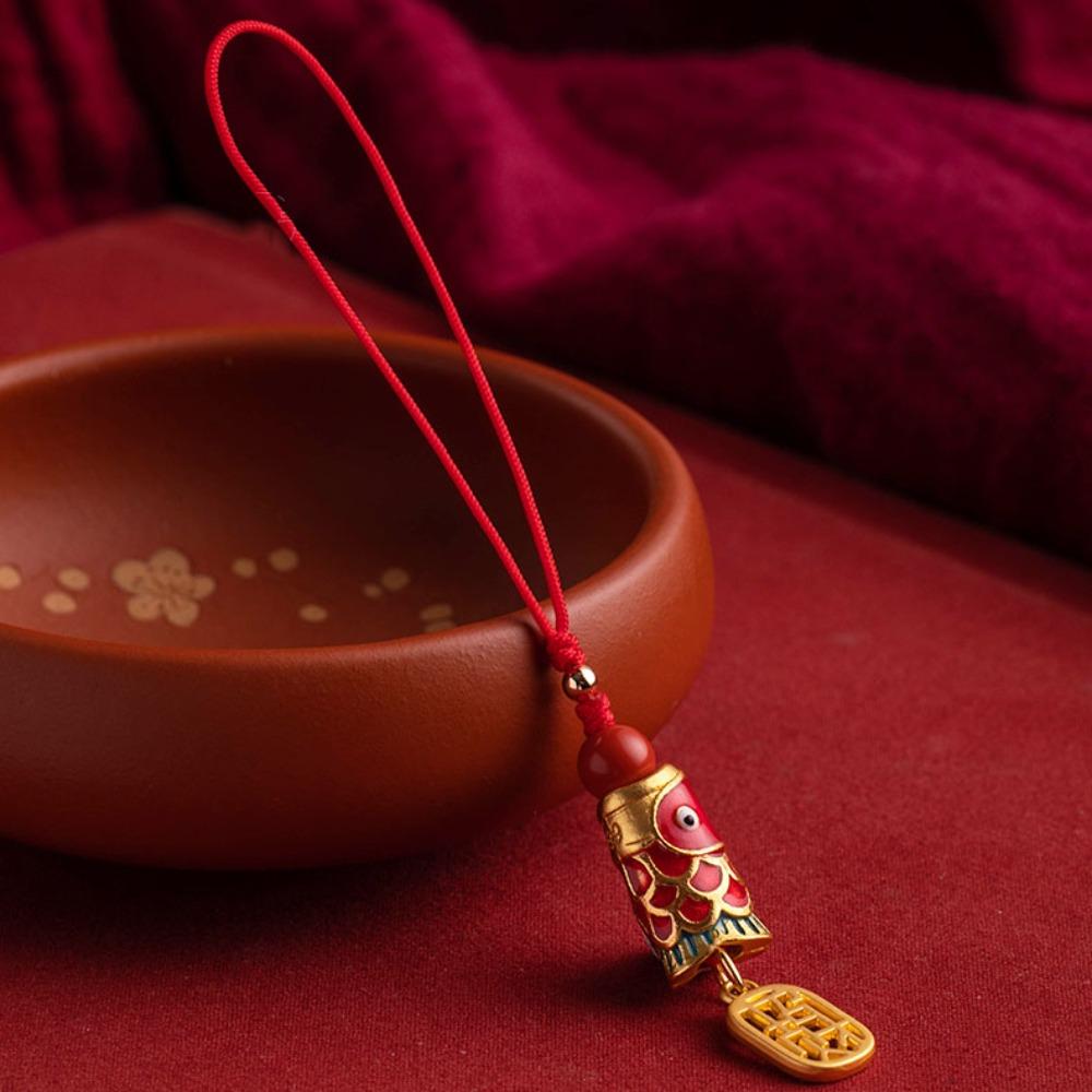 Good Luck Koi Mobile Phone Chain Chinese Style Koi Mobile Phone Strap Koi Phone Lanyard  U Disk