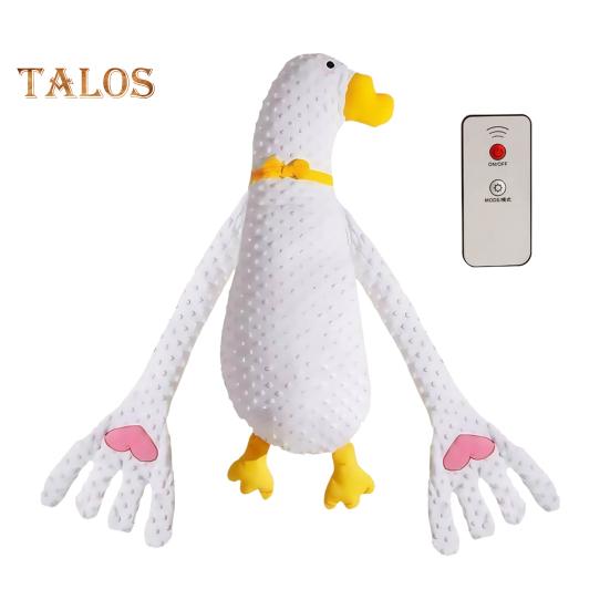 Polštářek Baby Patter s dálkovým ovládáním a funkcí vyhřívání Tvar husy Pomůcka na spaní pro miminko Zklidnění emocí Úzkost Opěrka na paži Dětské uklidnění