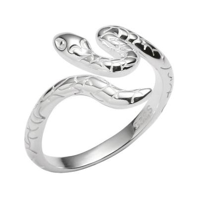 Anello di barretta del serpente dell'argento sterlina 925 per il commercio all'ingrosso Jz321 dei gioielli del partito punk delle ragazze delle donne