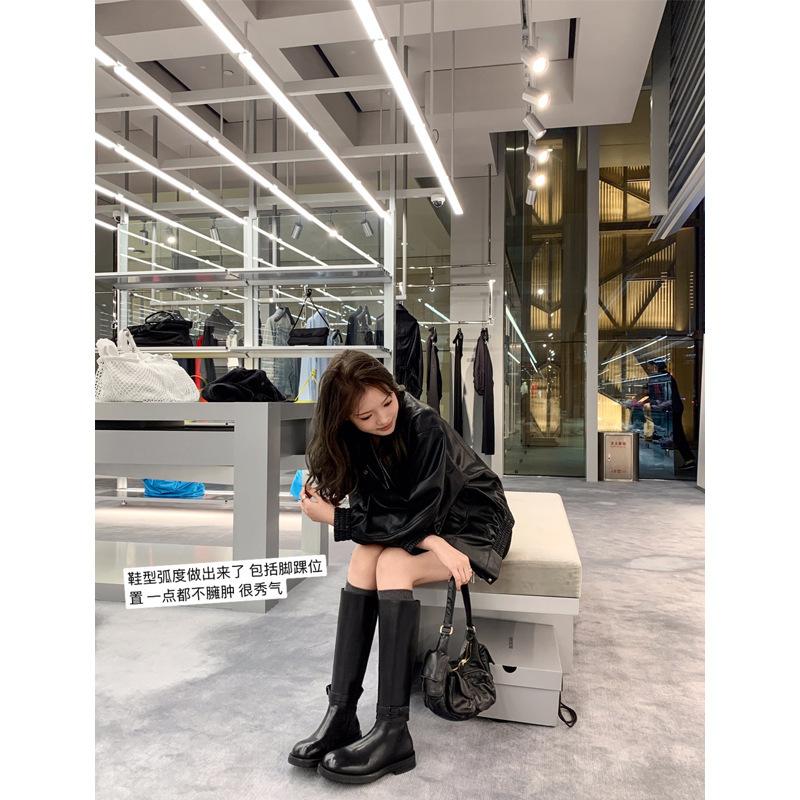 Shoes Removable Two Wear Buckle Belt Platform High Boots Long Boots Women's Knight Boots Autumn and Winter