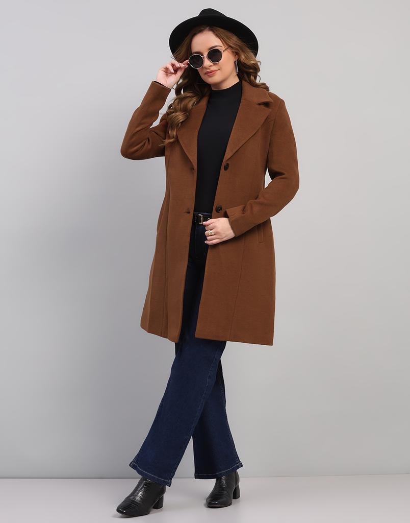 Monte Carlo Women's Collar Full Sleeve Coat