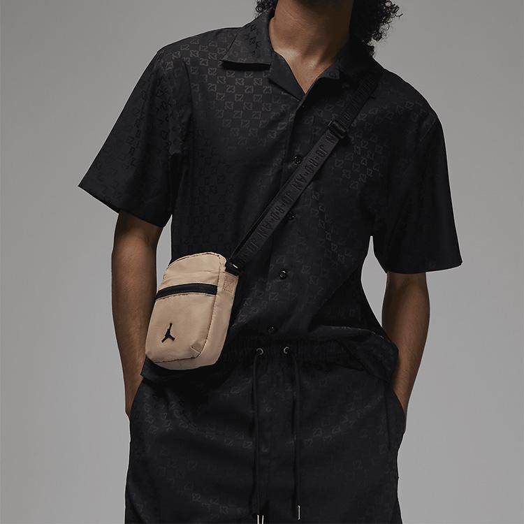 Jordan Polyester Shoulder Bag, Crossbody Bag Unisex Camel