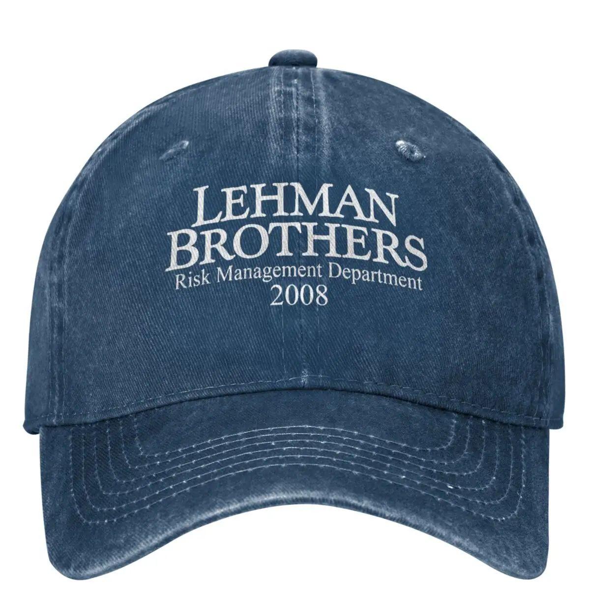

Lehman Brothers Risk Management 2008 Baseball Cap Bank Bankruptcy Trucker Hat Tennis Skate Snapback Cap Women Baseball Caps Adjustable темно-синього кольору