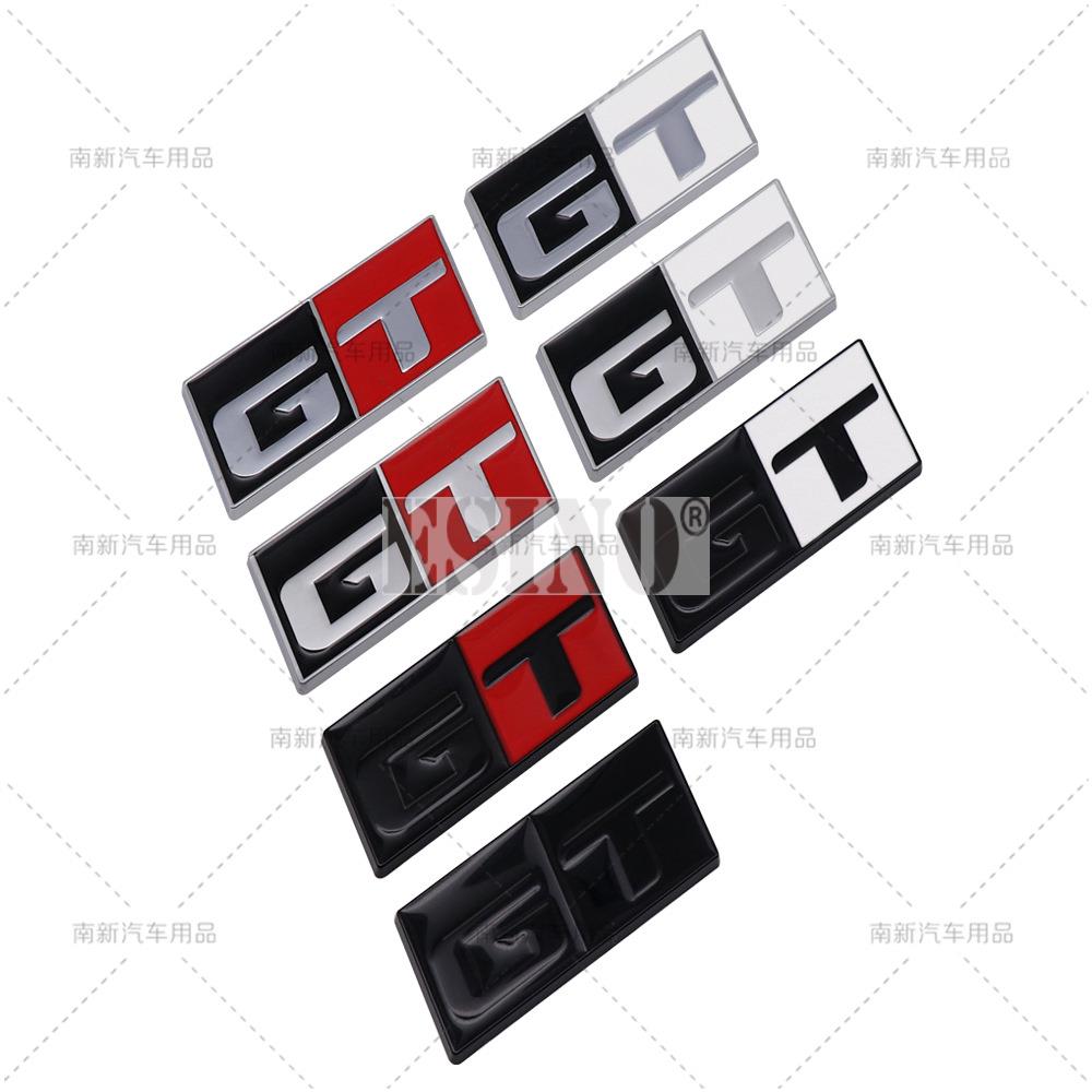 Car Styling 3D GT Sport Metal Zinc Alloy RearTrunk Fender Adhesive Badge Body Tailgate Displaceme Decorative Emblem