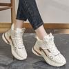 36-43 Women's Plus Size Fashionable Plus Velvet Warm Casual High Top Cotton Shoes Snow Boots Sports Women's Cotton Shoes