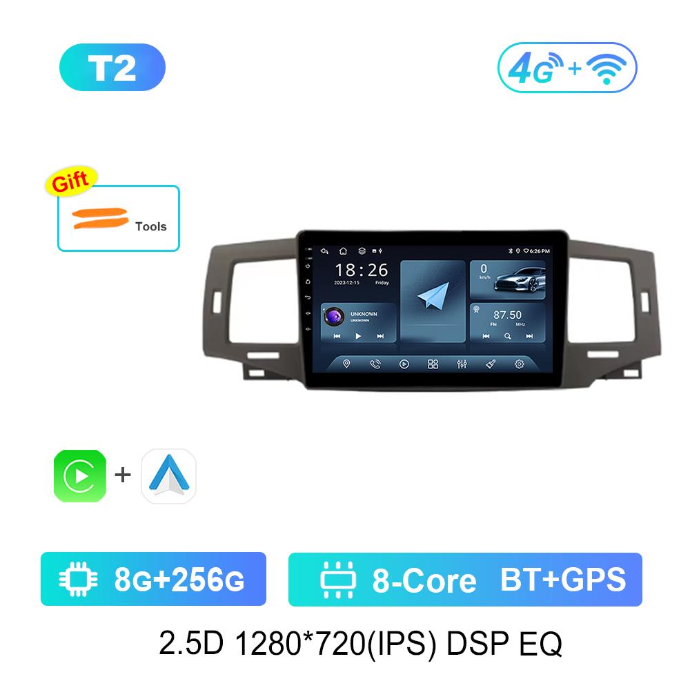 GPS Navigation 9'' for Toyota Corolla 9 E120 2004 - 2006 Android OS Car Video Multimedia Player Carplay 4G WiFi BT Auto Tools