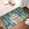 Cute Maneki Neko Lucky Cat Floor Door Kitchen Bathroom Mat Anti-Slip Outdoor  Doormat Garage Entrance Rug Carpet Footpad
