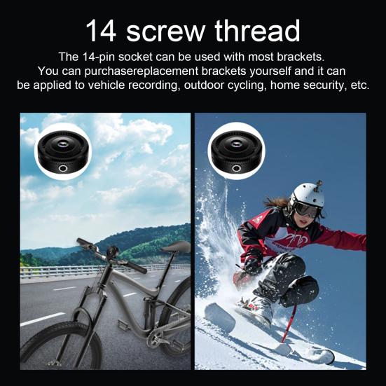 WiFi Wireless Camera 1080P HD-compatible Night Vision Indoor Home Security Camera Outdoor Surveillance Camera Portable Mini Sport Action Camera