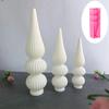 DIY Vase shaped Candle Silicone Mold Geometric Stripe Roman Cylinder Candle Mould Stripe Christmas Tree Cylinder Gypsum Molds