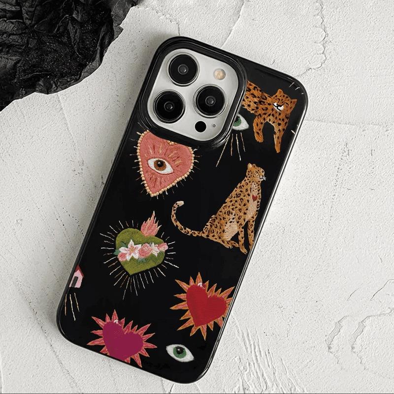 Forest Sexy Leopard Phone Case For iPhone 17 16 15 13 12 11 14 Pro Max 14 15 7 8 Plus 16E XR XS Max Shell Cover