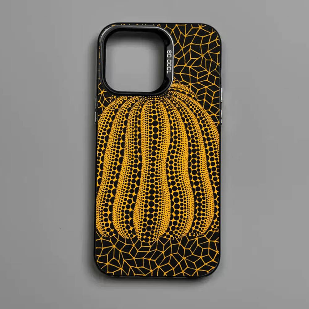 

Pumpkin Yayoi Kusama Phone Cover For IPhone 16 15 14 13 12 11 17 Pro Max Plus Color Silver Shell iPhone 16