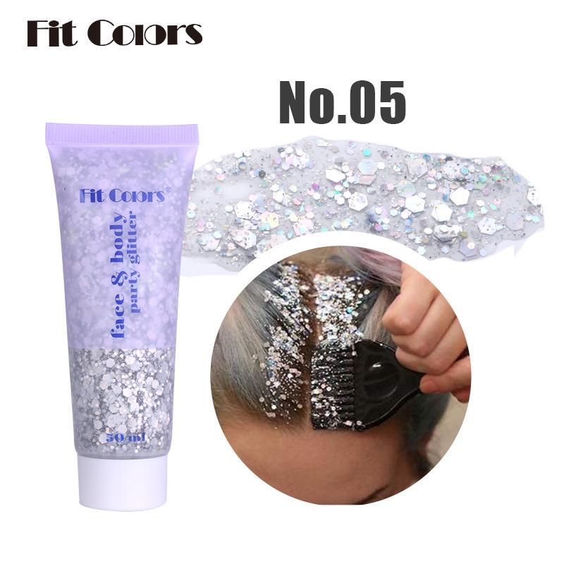 Iridescent Mermaid Scales Sequin Glitter Gel for Face, Body, and Eyes